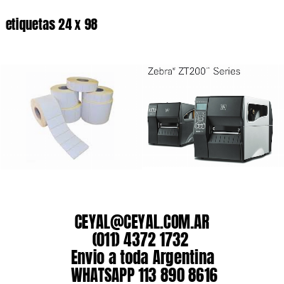 etiquetas 24 x 98