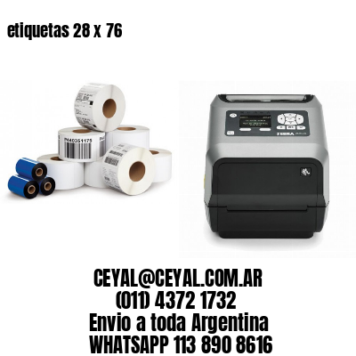 etiquetas 28 x 76