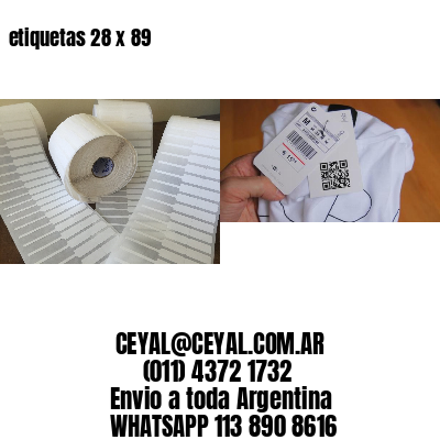 etiquetas 28 x 89