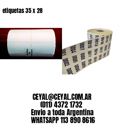 etiquetas 35 x 28
