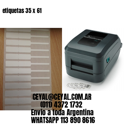 etiquetas 35 x 61