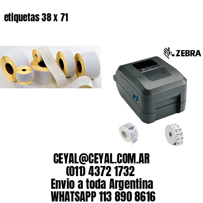 etiquetas 38 x 71