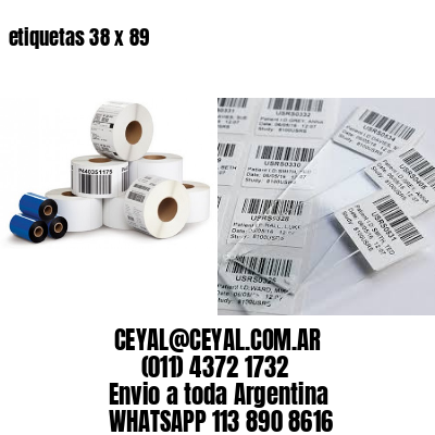 etiquetas 38 x 89
