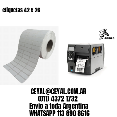etiquetas 42 x 26