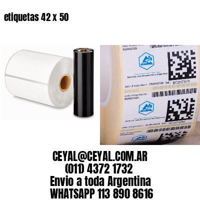 etiquetas 42 x 50