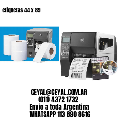 etiquetas 44 x 89