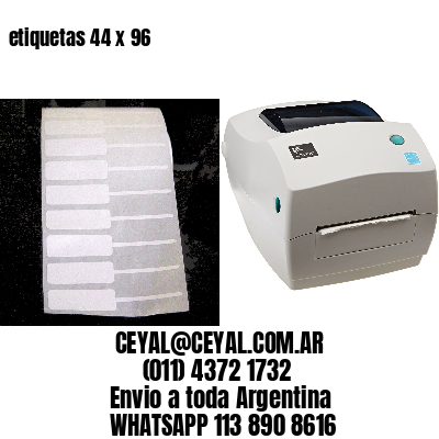 etiquetas 44 x 96
