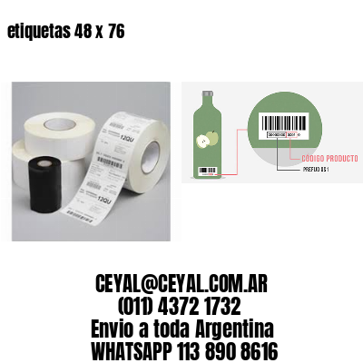 etiquetas 48 x 76