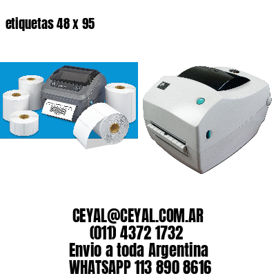 etiquetas 48 x 95
