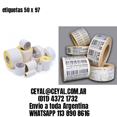 etiquetas 50 x 97