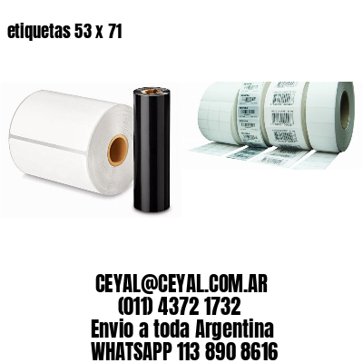 etiquetas 53 x 71