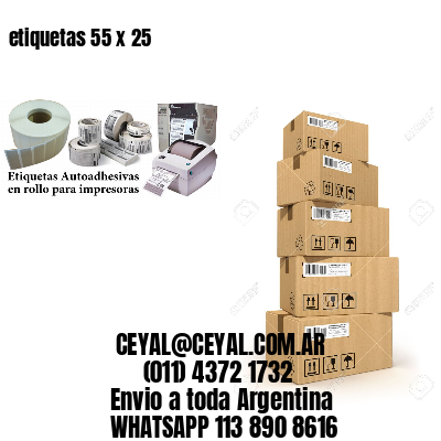 etiquetas 55 x 25