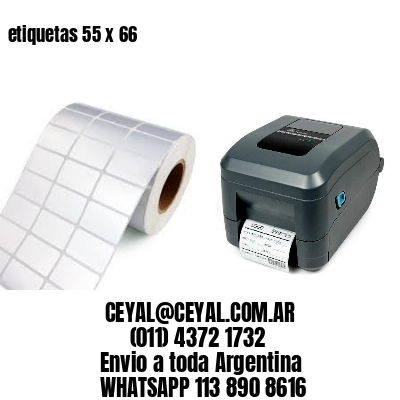 etiquetas 55 x 66