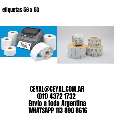 etiquetas 56 x 53