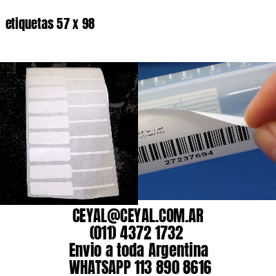 etiquetas 57 x 98