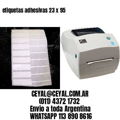 etiquetas adhesivas 23 x 95