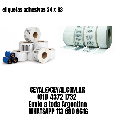 etiquetas adhesivas 24 x 83