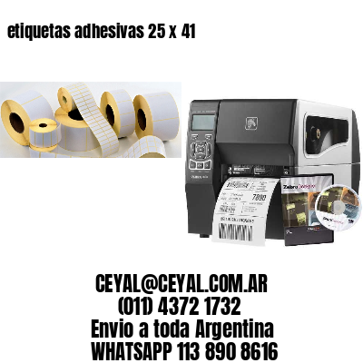 etiquetas adhesivas 25 x 41