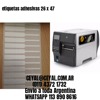 etiquetas adhesivas 26 x 47