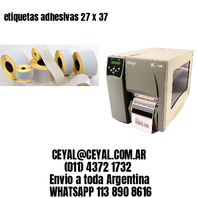 etiquetas adhesivas 27 x 37