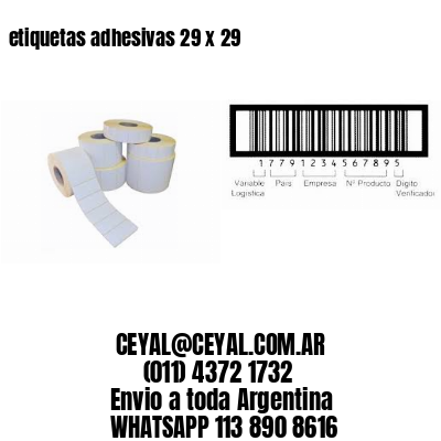 etiquetas adhesivas 29 x 29