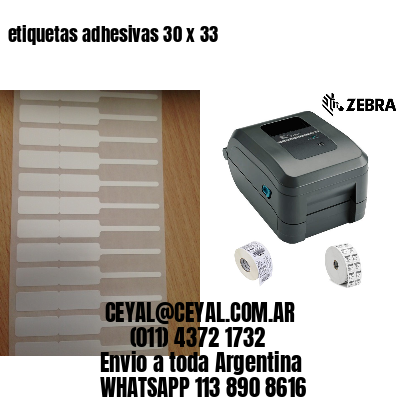 etiquetas adhesivas 30 x 33