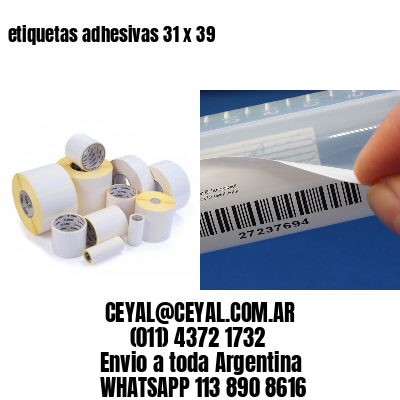 etiquetas adhesivas 31 x 39