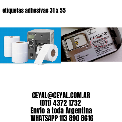 etiquetas adhesivas 31 x 55