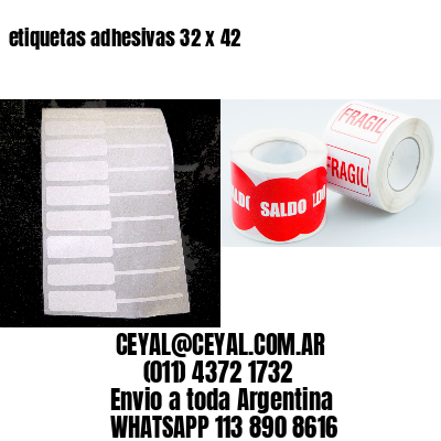 etiquetas adhesivas 32 x 42