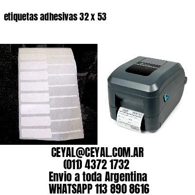 etiquetas adhesivas 32 x 53
