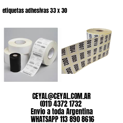 etiquetas adhesivas 33 x 30