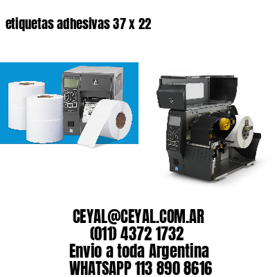 etiquetas adhesivas 37 x 22
