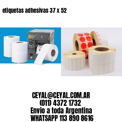etiquetas adhesivas 37 x 52