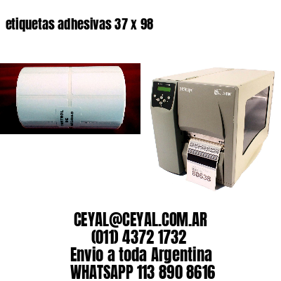 etiquetas adhesivas 37 x 98