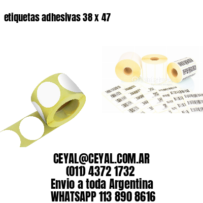 etiquetas adhesivas 38 x 47