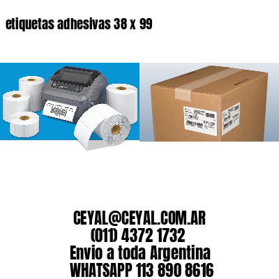 etiquetas adhesivas 38 x 99
