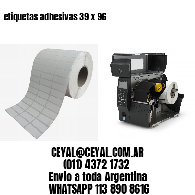 etiquetas adhesivas 39 x 96