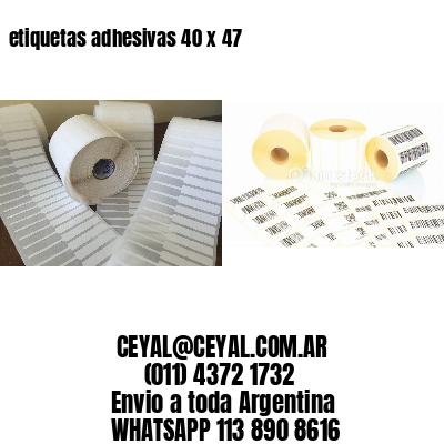 etiquetas adhesivas 40 x 47