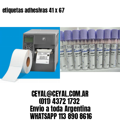 etiquetas adhesivas 41 x 67