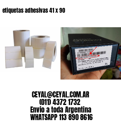etiquetas adhesivas 41 x 90
