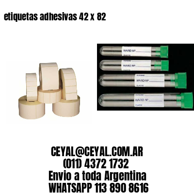 etiquetas adhesivas 42 x 82
