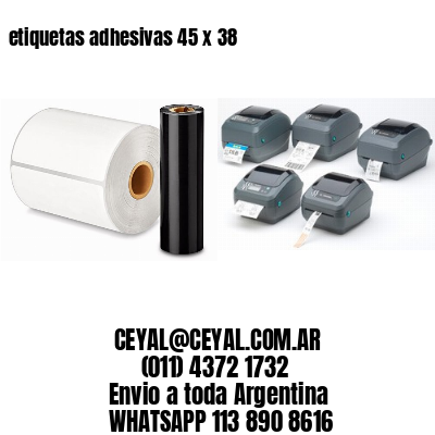 etiquetas adhesivas 45 x 38