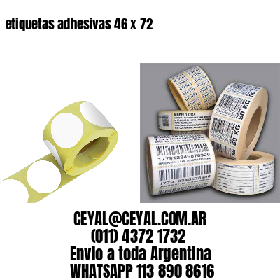 etiquetas adhesivas 46 x 72