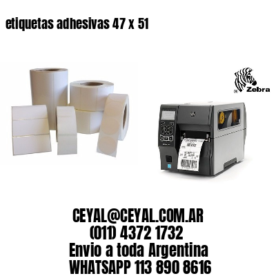 etiquetas adhesivas 47 x 51