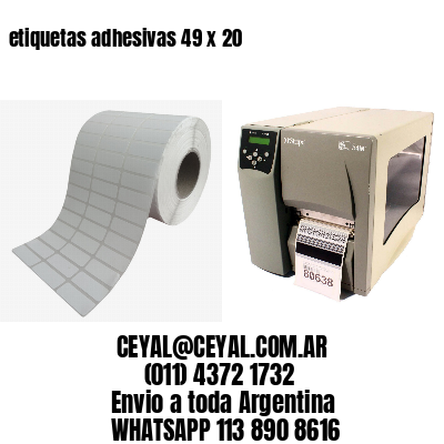 etiquetas adhesivas 49 x 20