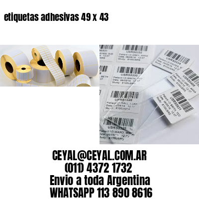 etiquetas adhesivas 49 x 43