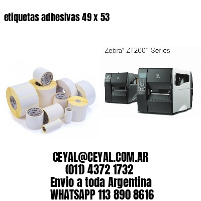 etiquetas adhesivas 49 x 53