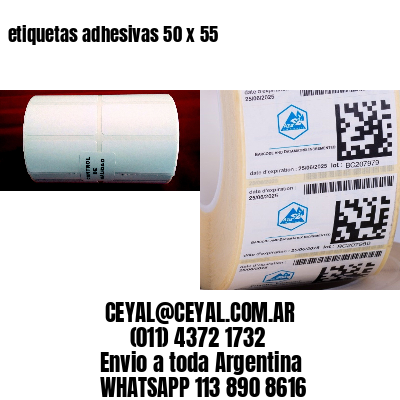 etiquetas adhesivas 50 x 55
