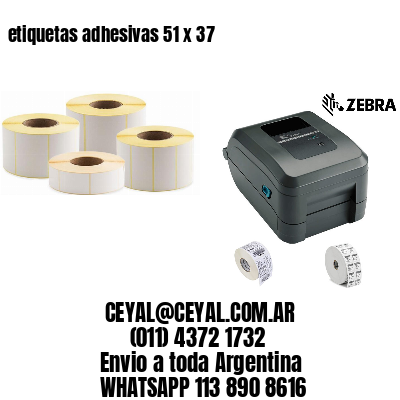 etiquetas adhesivas 51 x 37