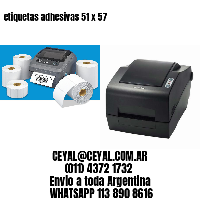 etiquetas adhesivas 51 x 57